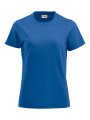 Dames T-shirt Clique Premium-T Kobalt